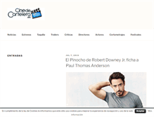 Tablet Screenshot of cinedecartelera.es